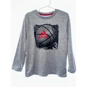 Adidas Boys Basketball Long Sleeve Tee Size 5